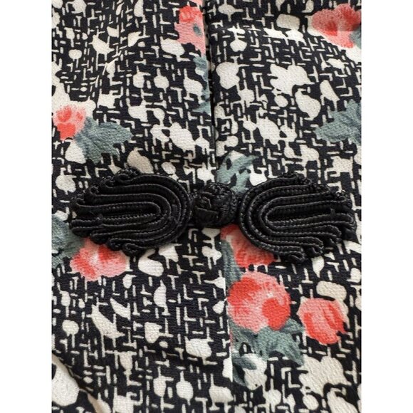 Vintage Rare 70s Sun Hung Top Women XL Frog Closure Asian Polynesian Hawaiian - Picture 6 of 12